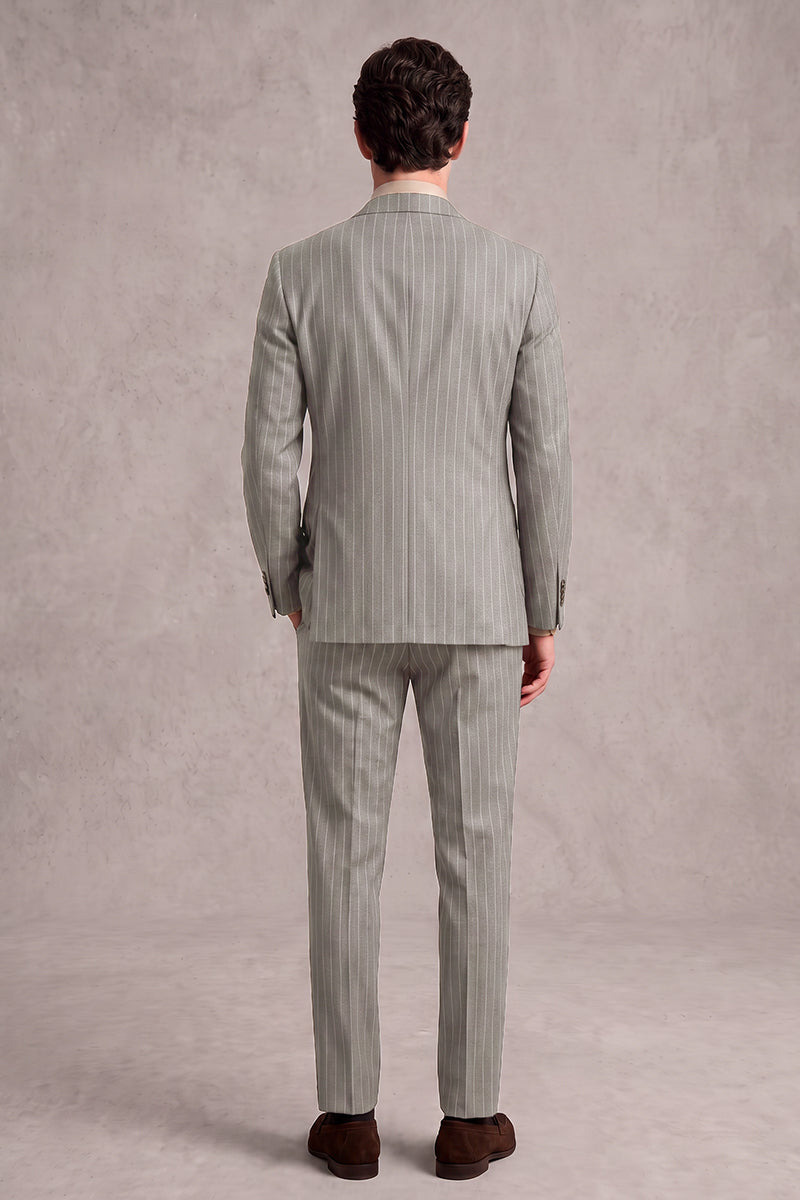 Gray 100% Merino Wool Blazers