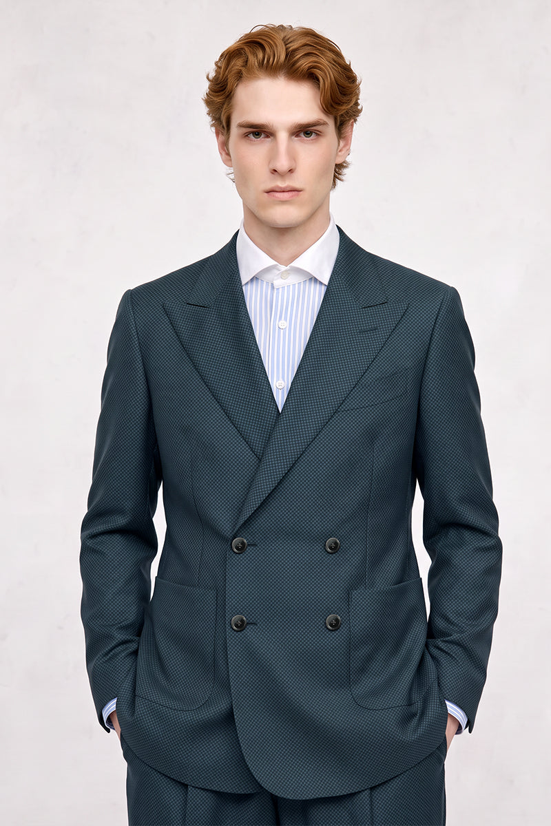 Green 60% Merino Wool Blazers