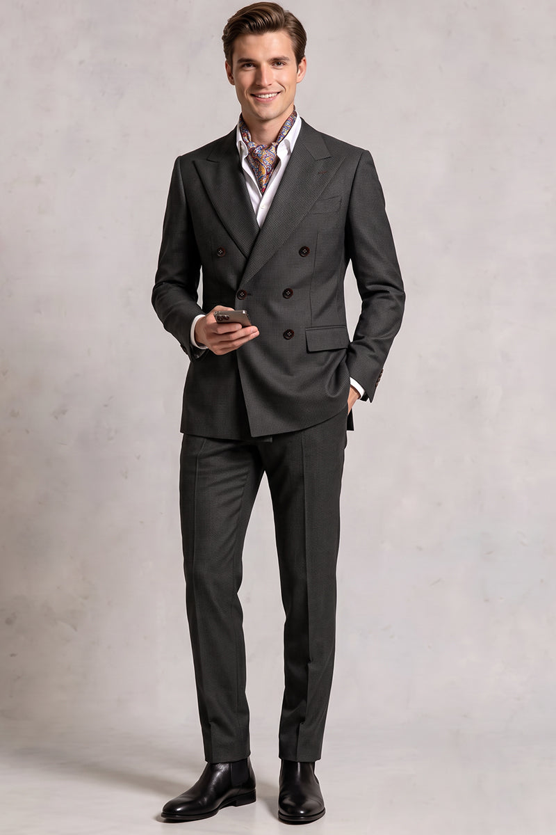 Black 100% Merino Wool Suit