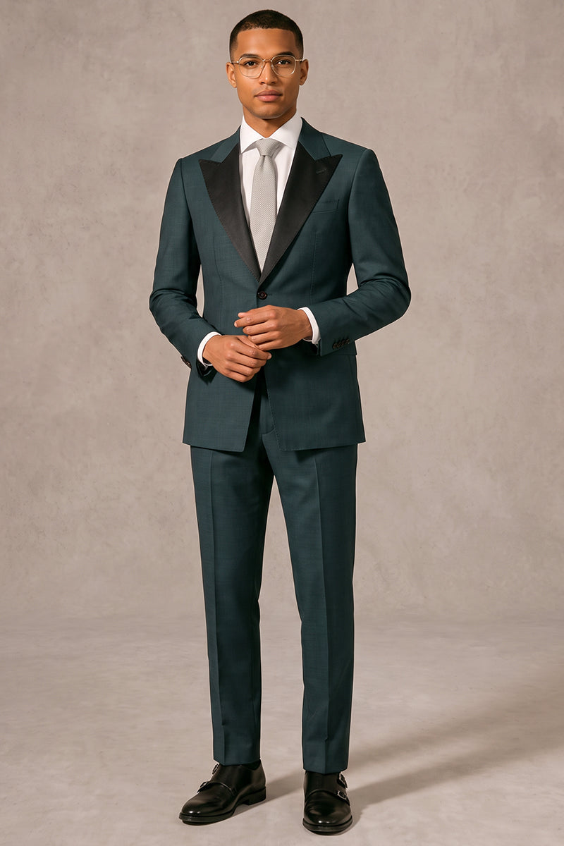 Green Merino Wool Suit