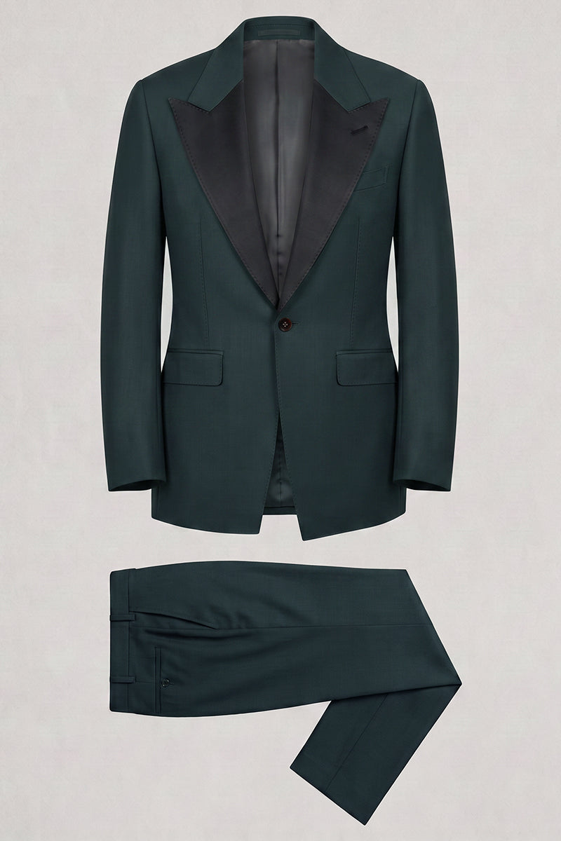 Green 50% Merino Wool Suit