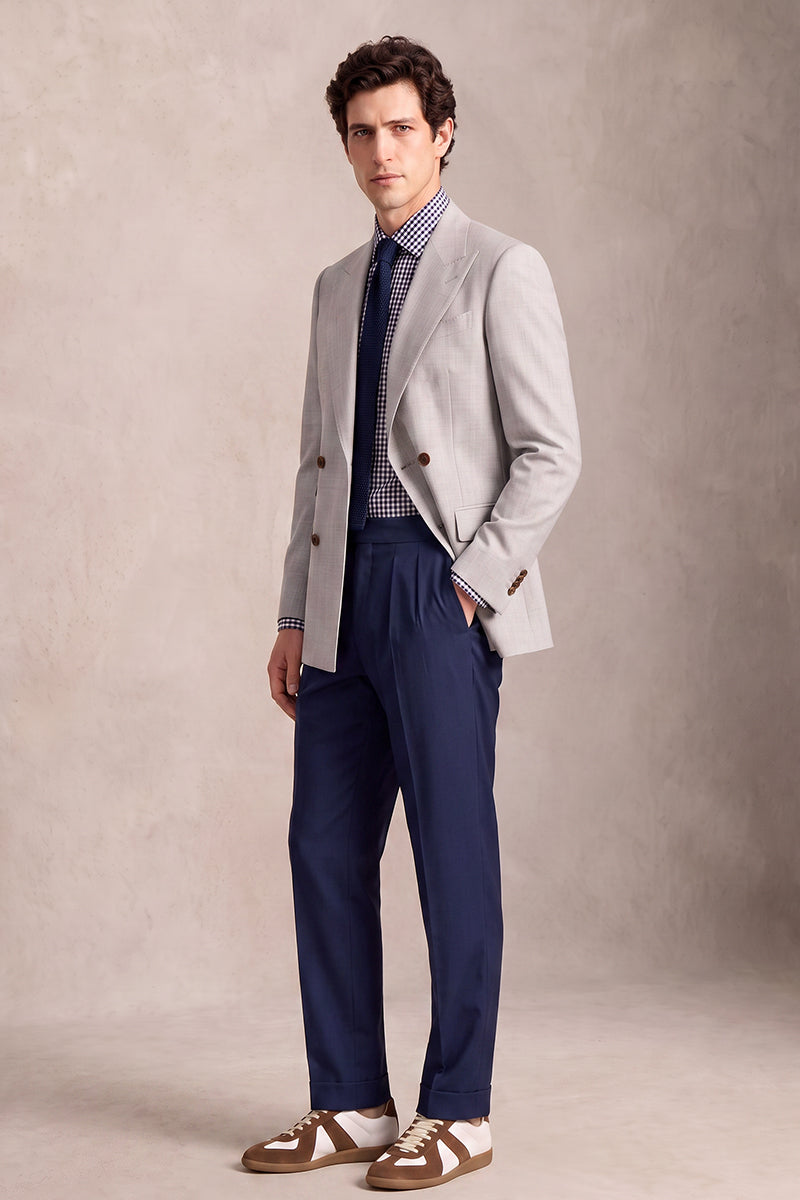 Gray Merino Wool Suit