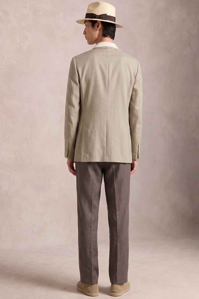 Khaki 50% Tencel Wool Suit