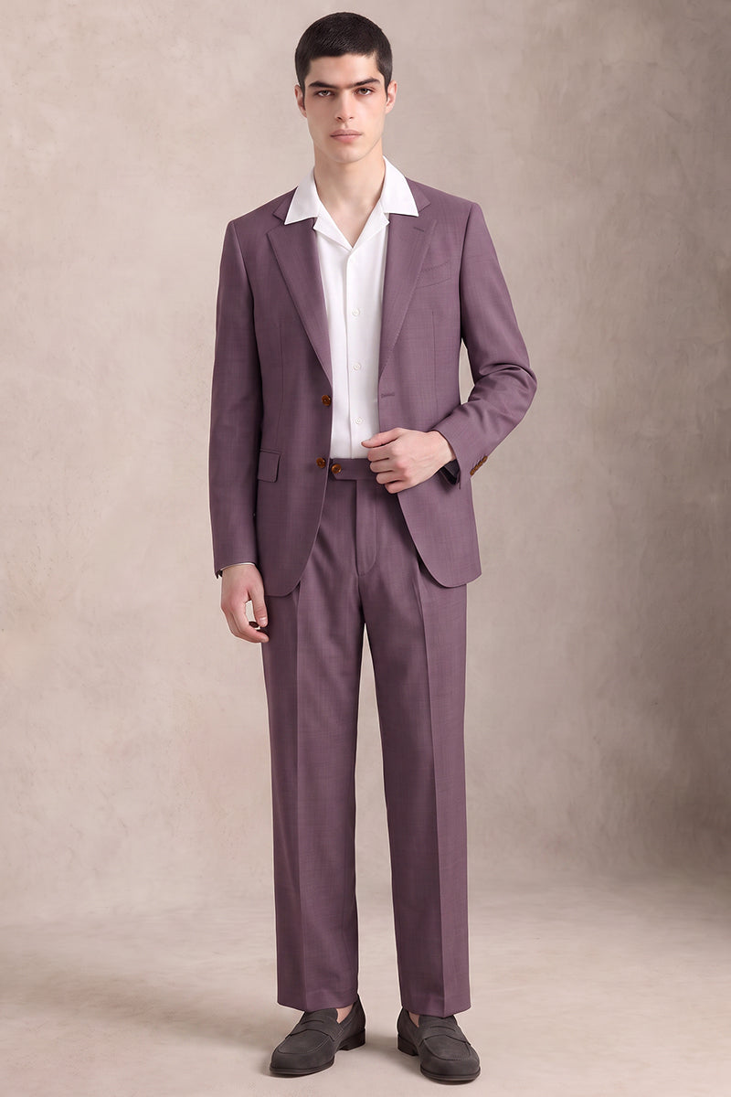 Purple 50% Merino Wool Suit