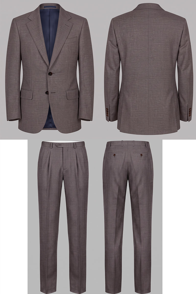 Completo grigio in lana Tencel