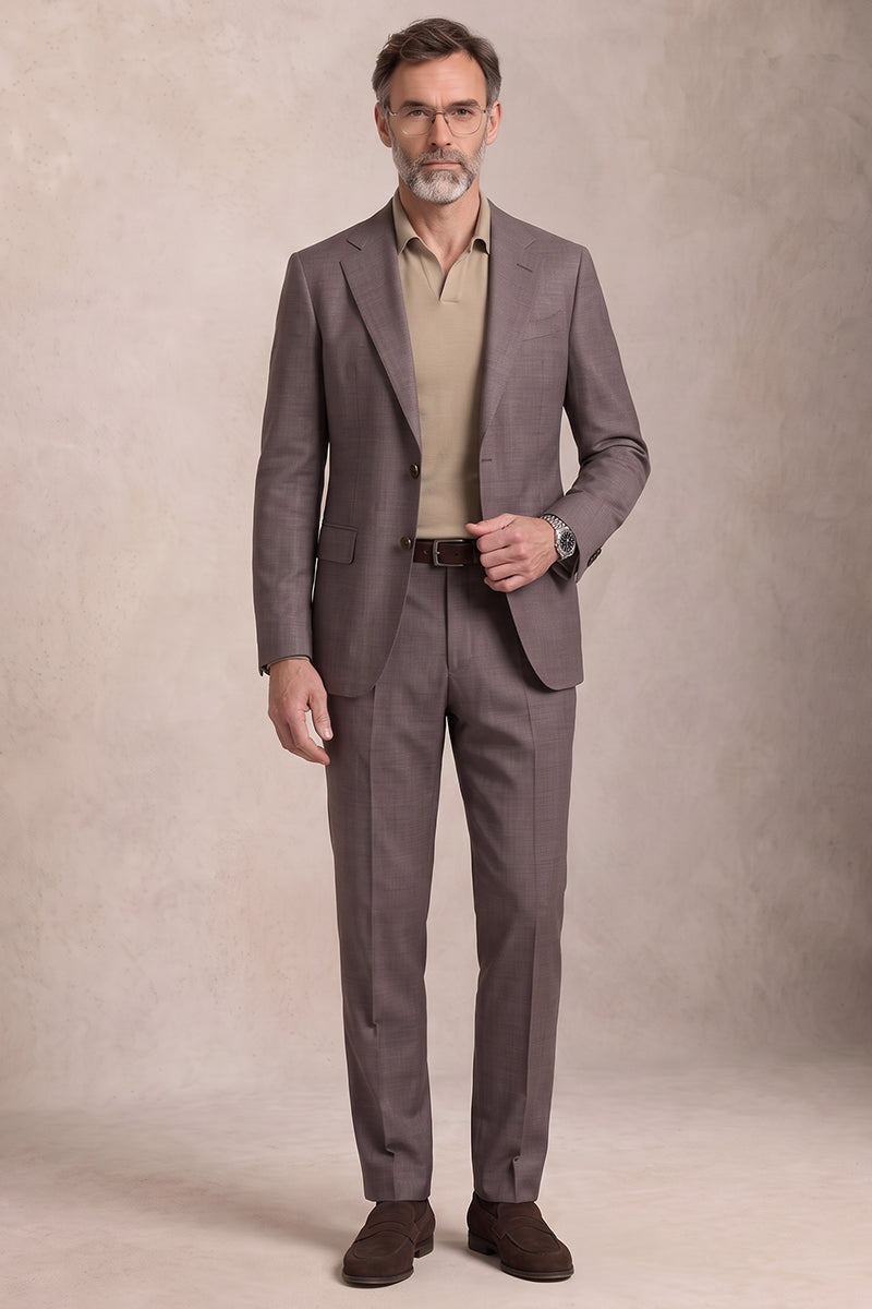 Gray 50% Tencel Wool Suit