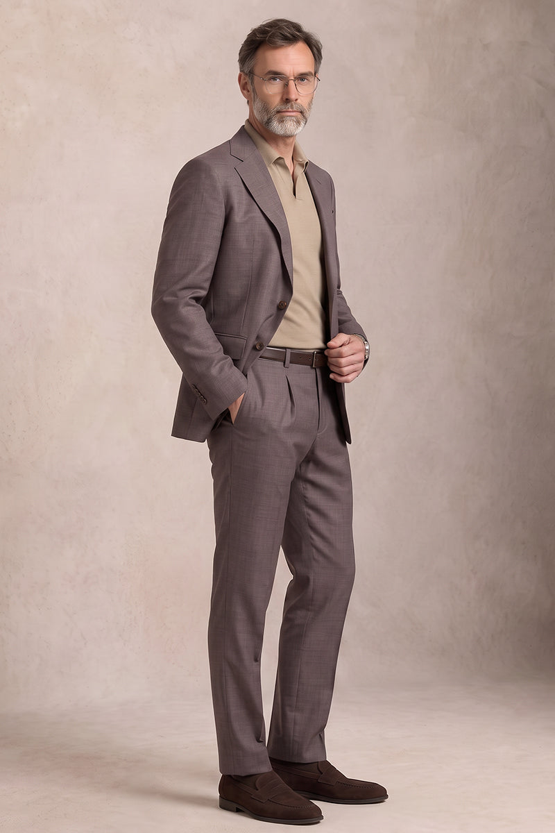Completo grigio in lana Tencel