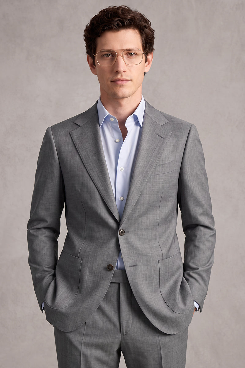 Gray 30% Fine Australia Wool Suit