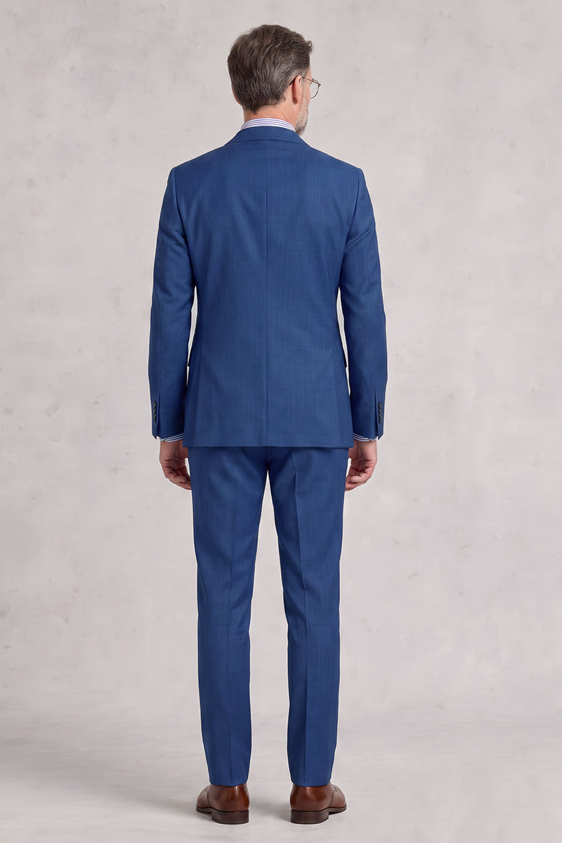 Blue 50% Merino Wool Suit