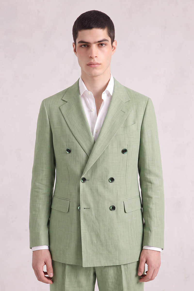 Green 50% Merino Wool Suit