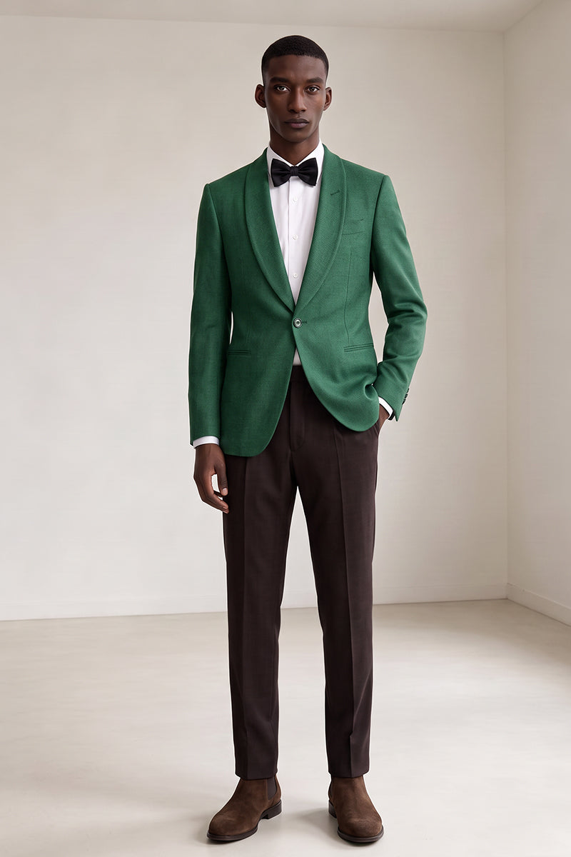 Green 50% Merino Wool Suit