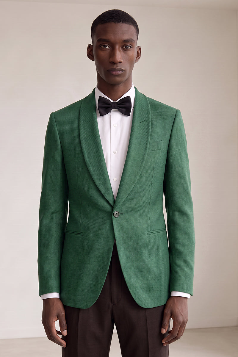 Green 50% Merino Wool Suit