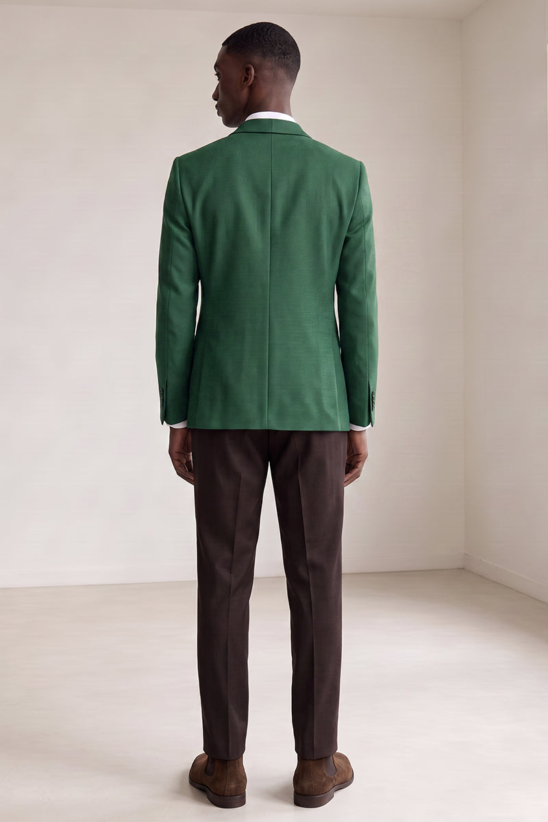 Costume en laine mérinos vert