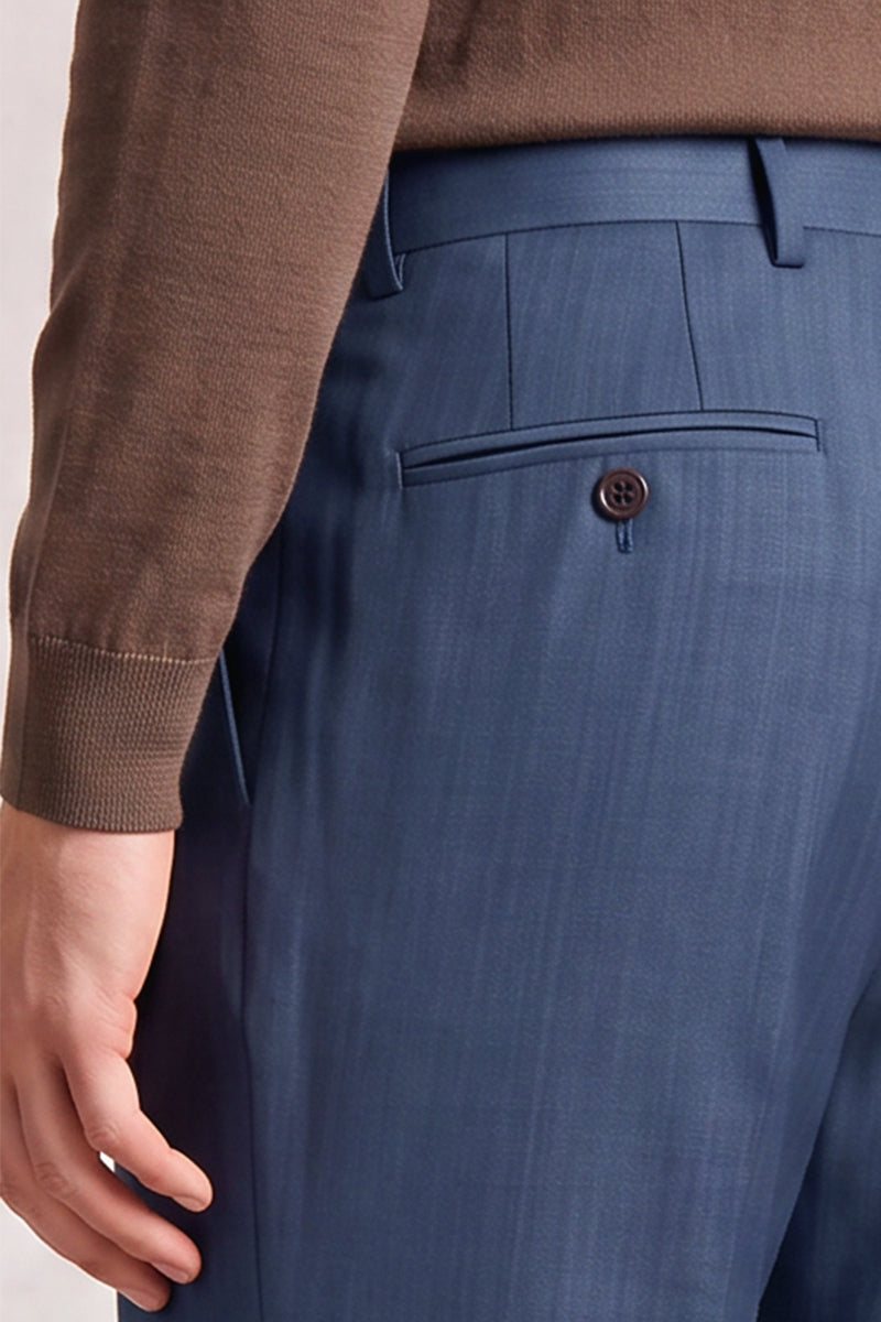 Blaue Merinowollhose