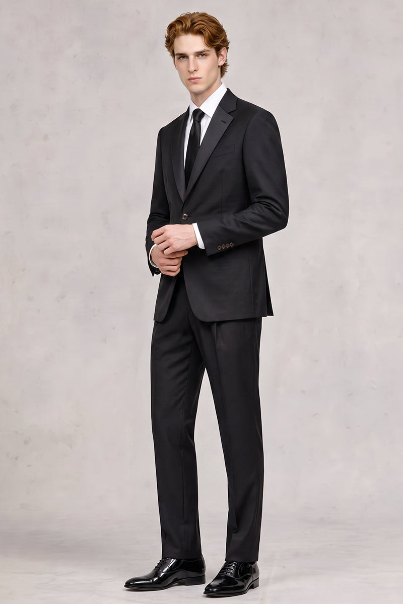 Black 30% Fine Australia Wool Suit