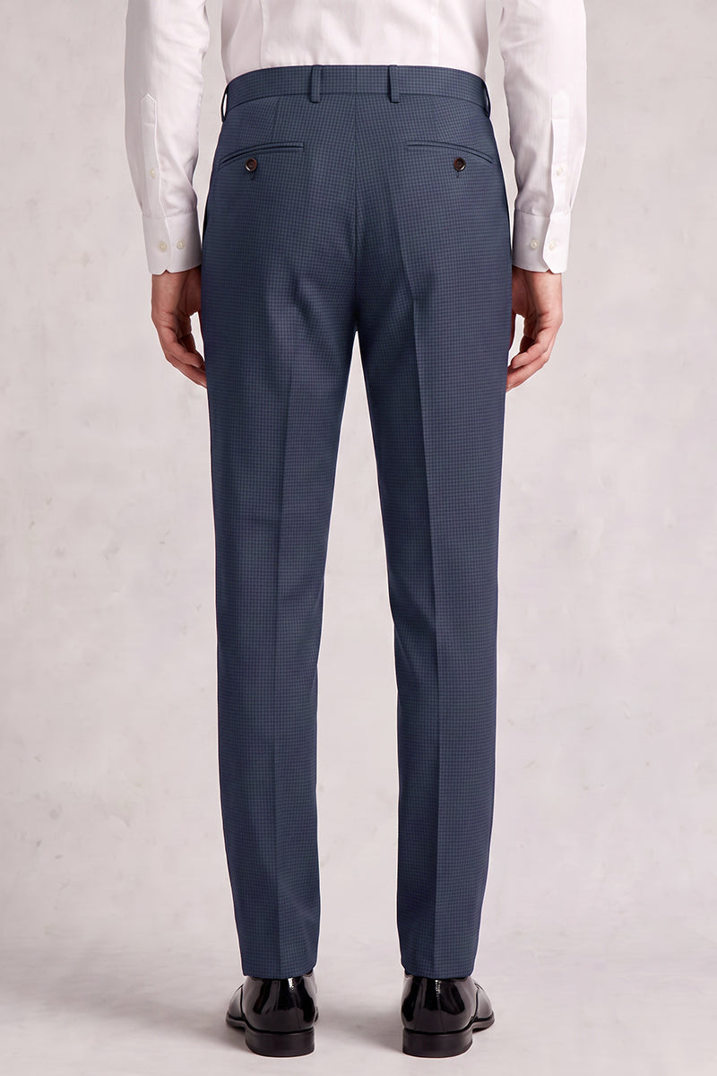 Pantalón de traje de lana merino azul