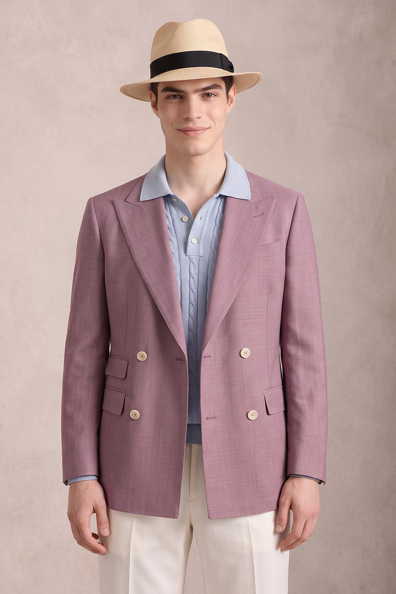 Purple 50% Merino Wool Suit