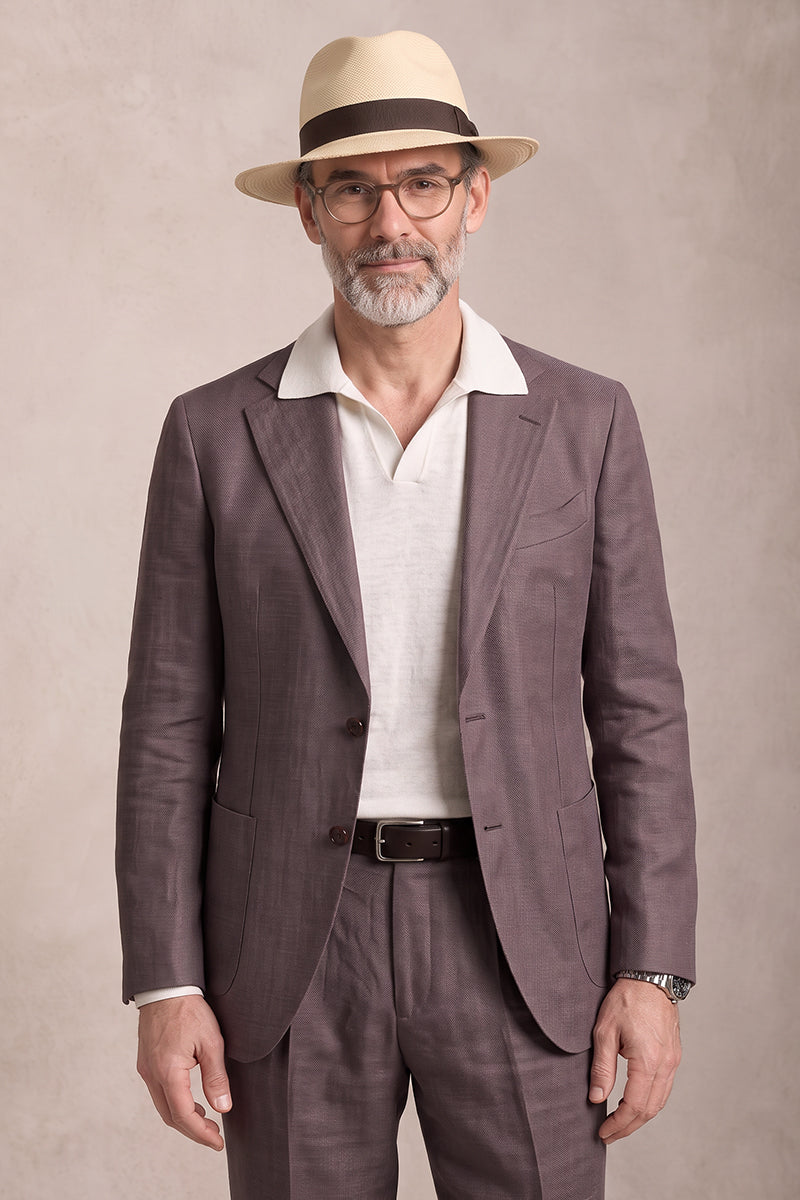 Brown 50% Merino Wool Suit