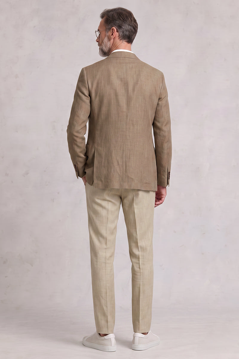 Brown 50% Tencel Wool Suit