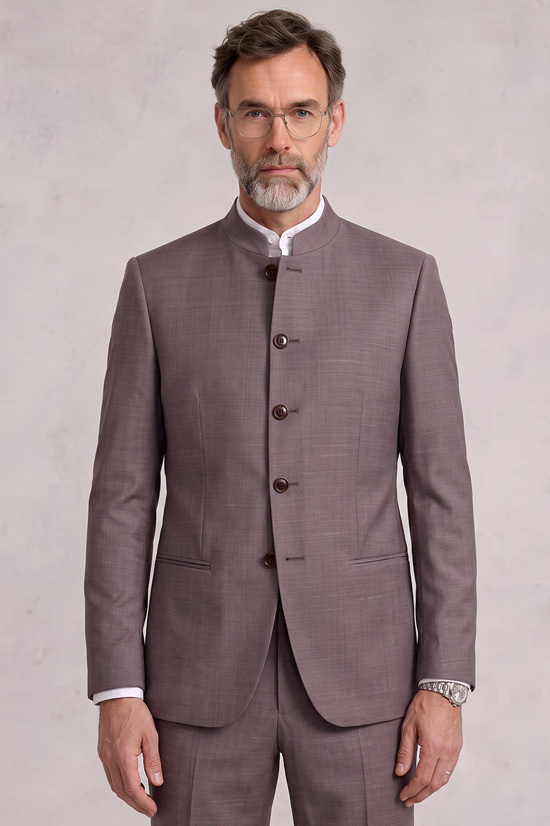 Purple 50% Tencel Wool Suit