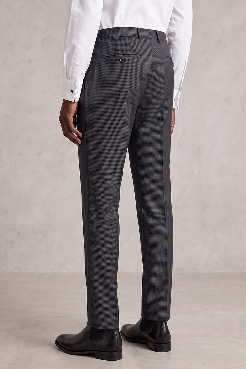 Black 30% Fine Australia Wool Suit Trousers