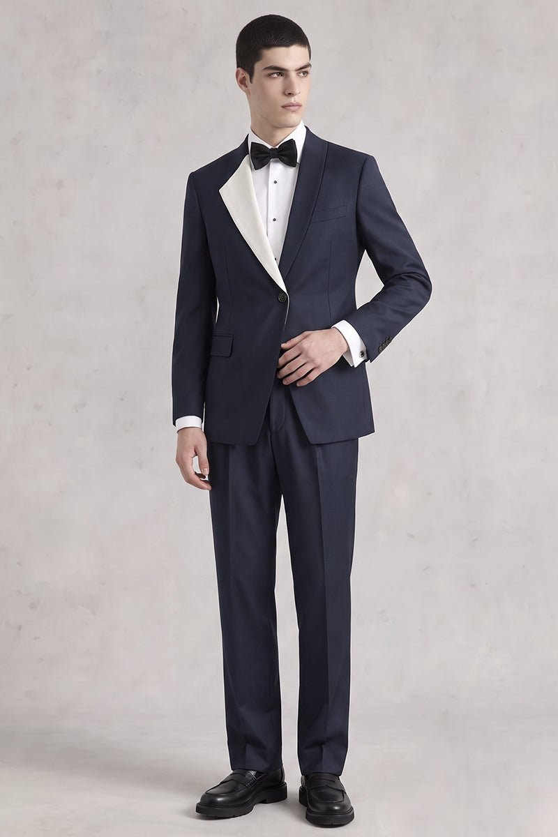 Blue 50% Merino Wool Suit