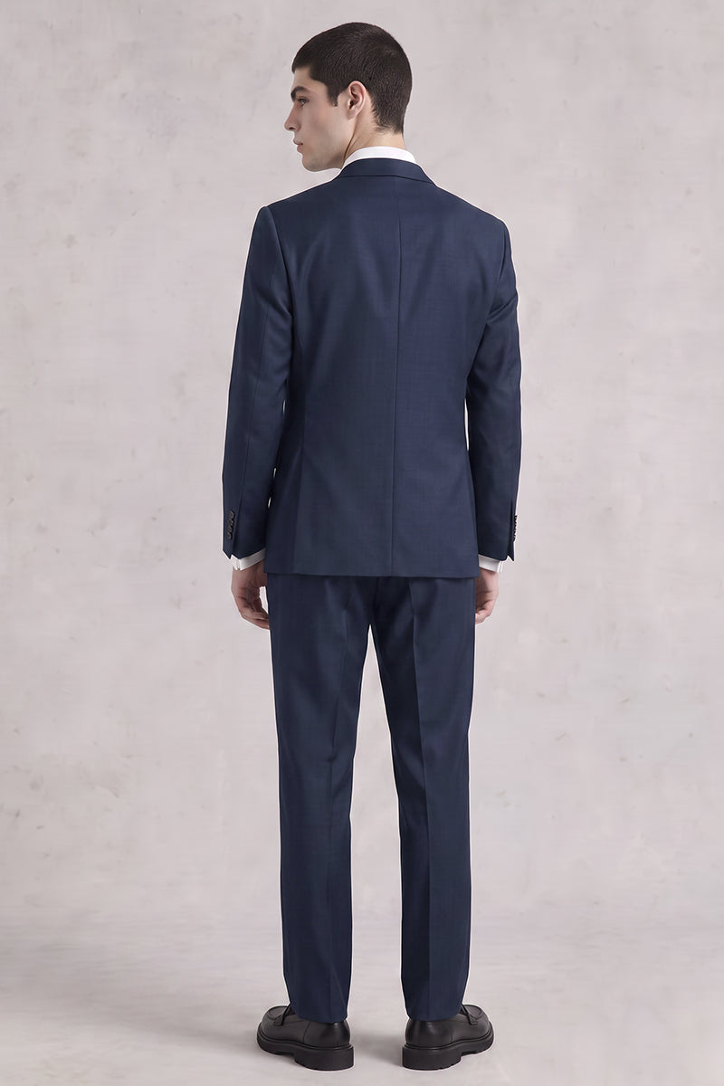 Blue 50% Merino Wool Suit
