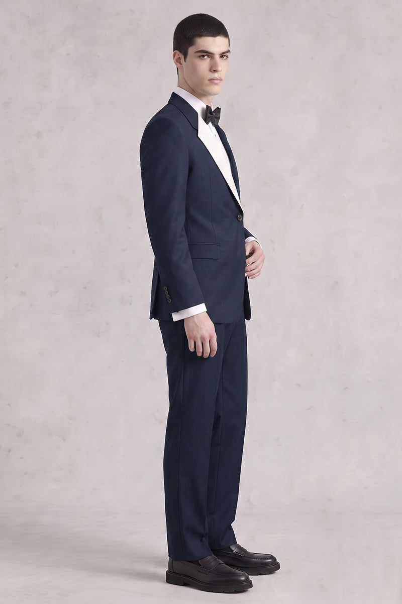 Blue 50% Merino Wool Suit