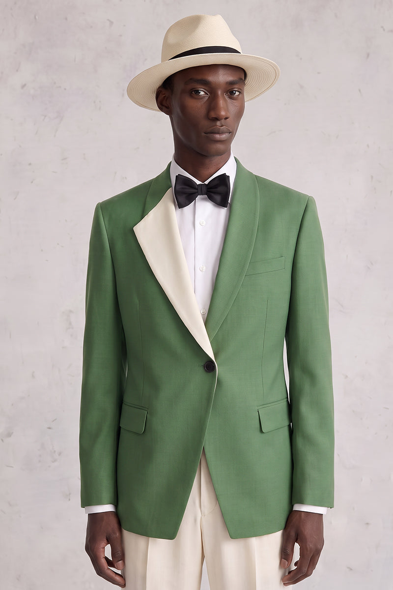 Green 50% Merino Wool Suit