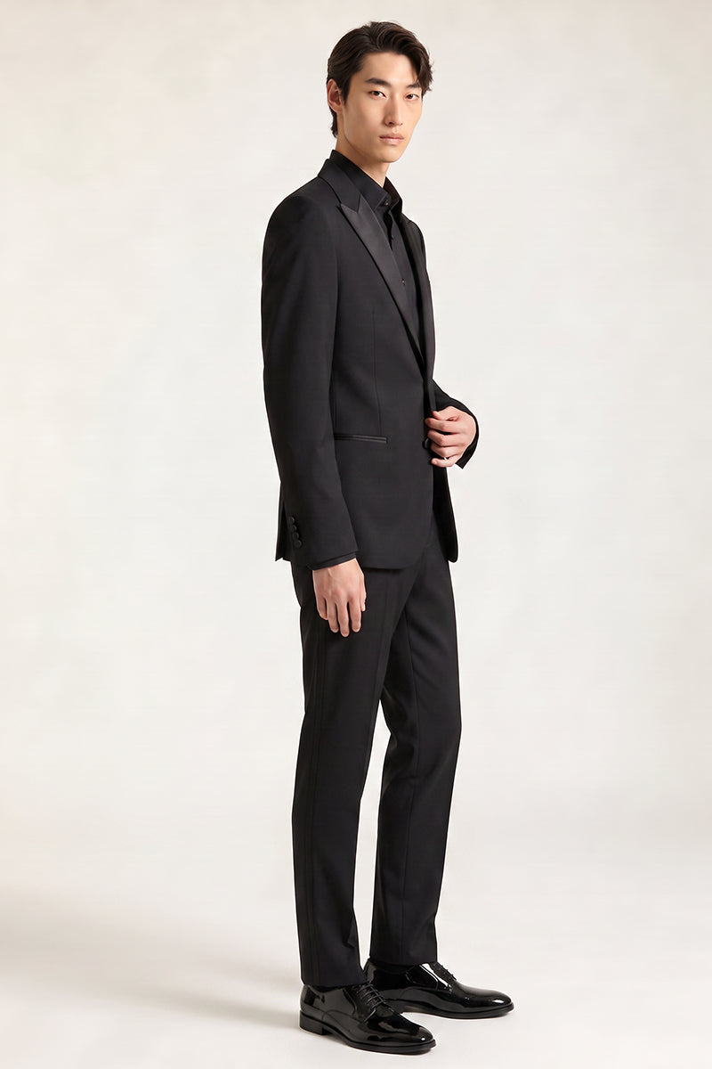 Black 30% Fine Australia Wool Suit