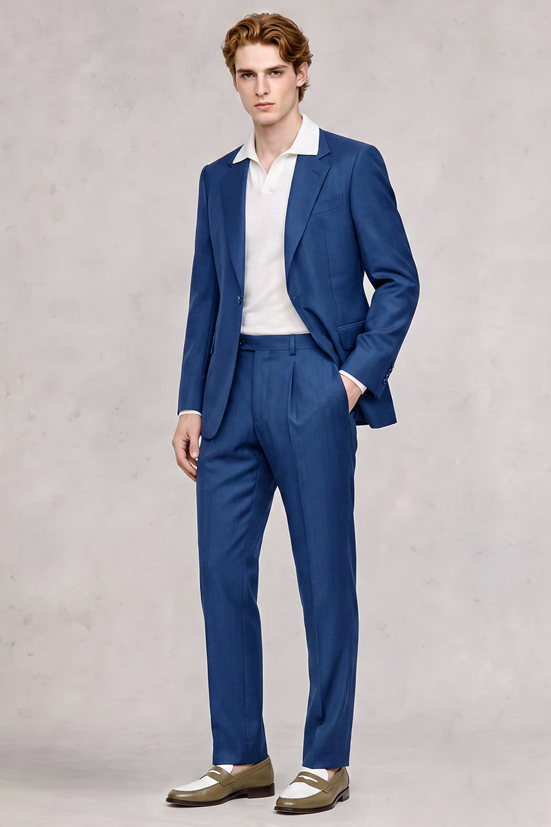 Blue 30% Fine Australia Wool Suit