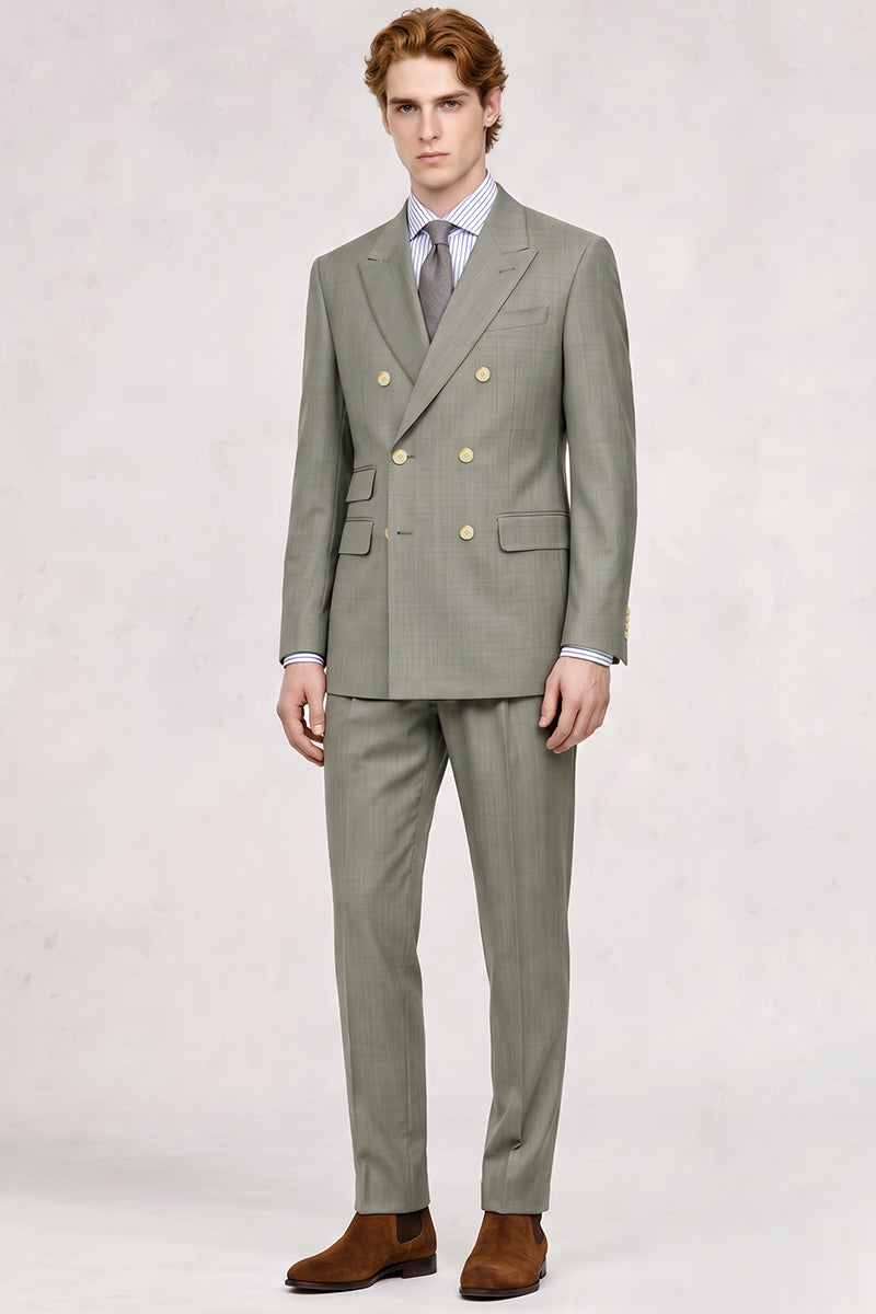 Green 30% Fine Australia Wool Suit