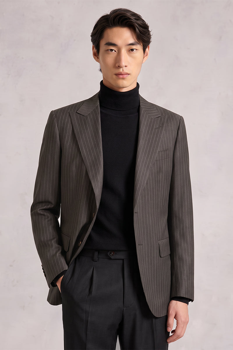 Brown 30% Fine Australia Wool Suit