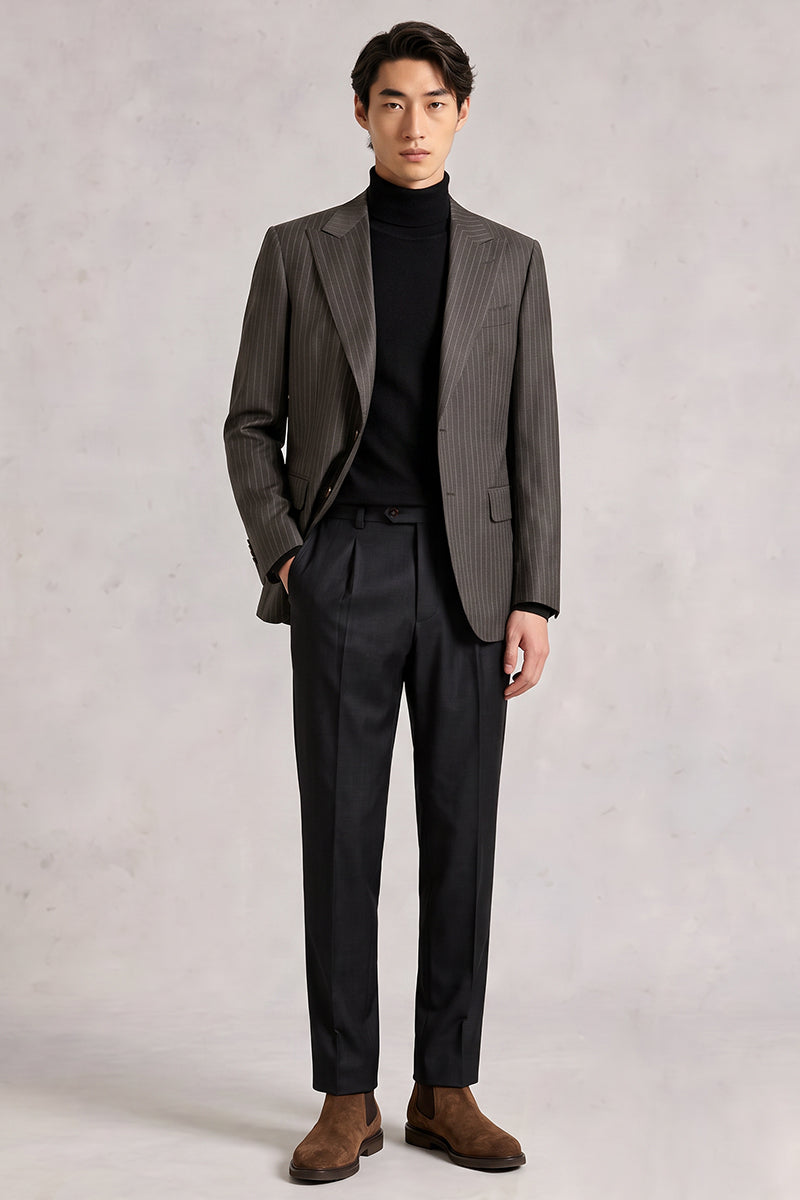 Brown 30% Fine Australia Wool Suit