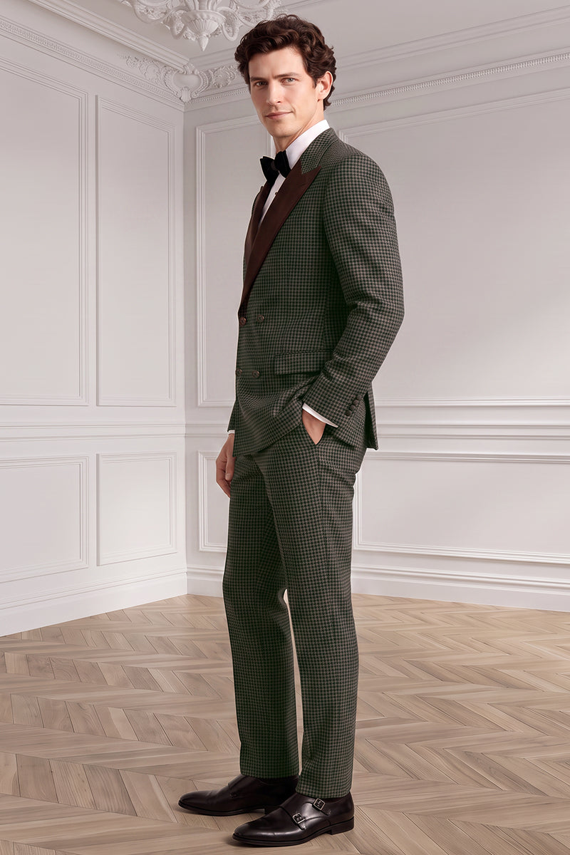 Brown 60% Merino Wool Suit