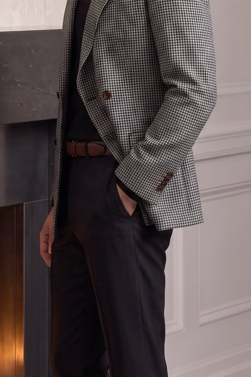 Black 60% Merino Wool Blazers