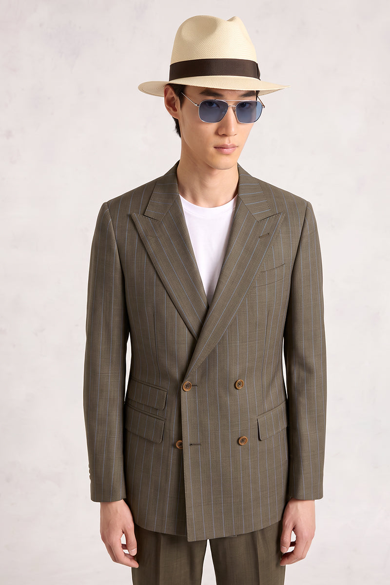Brown 50% Merino Wool Suit