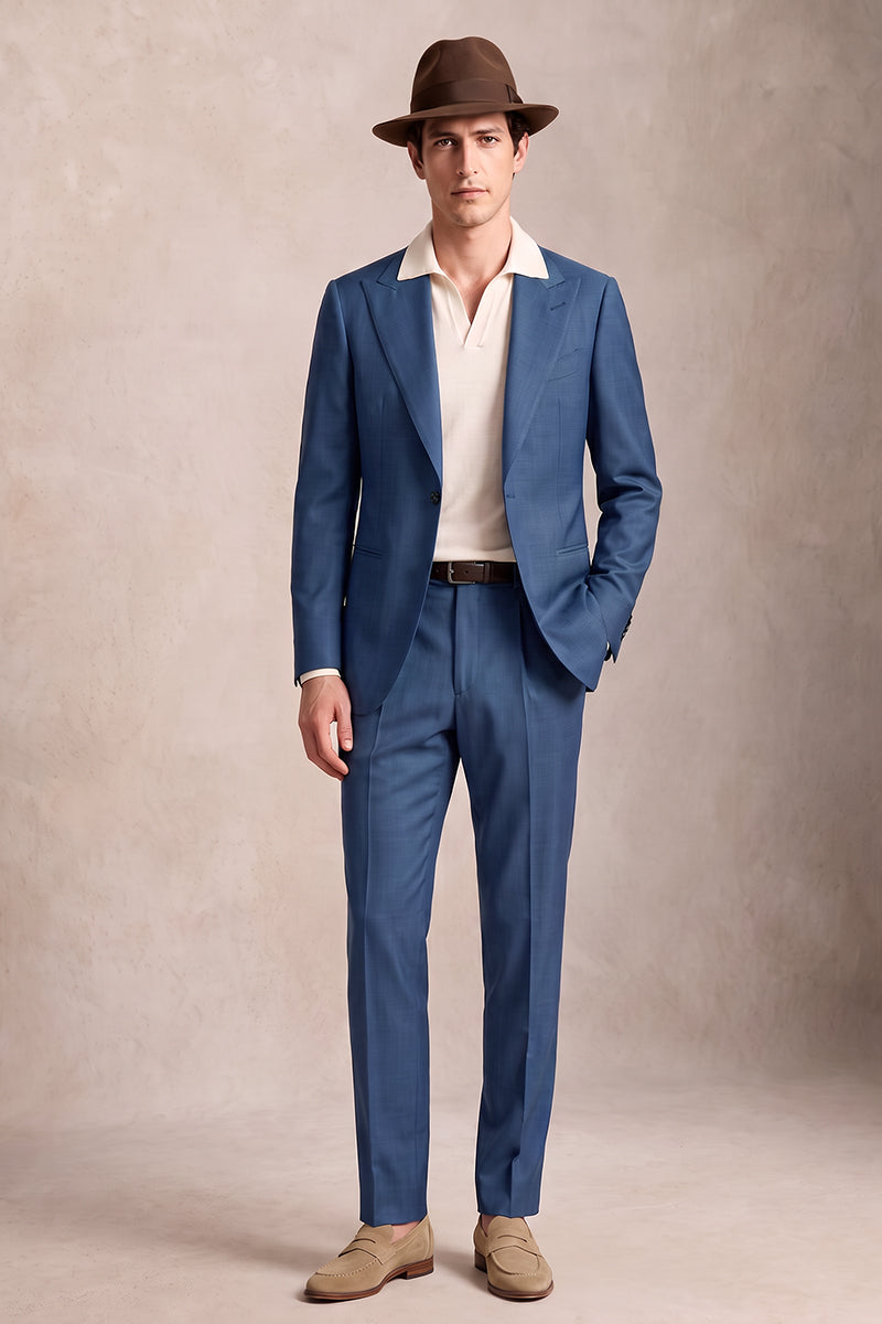 Blue 30% Fine Australia Wool Suit