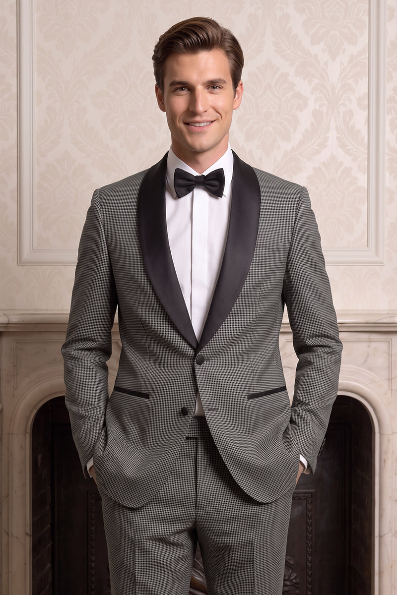 Gray 100% Merino Wool Suit