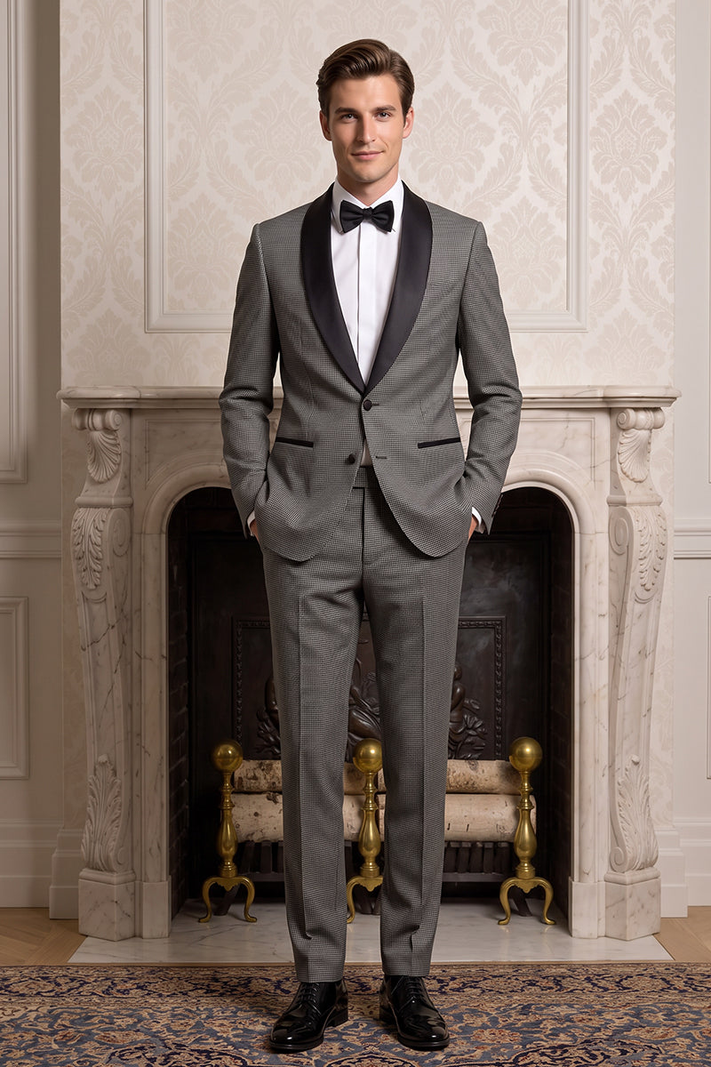 Gray 100% Merino Wool Suit