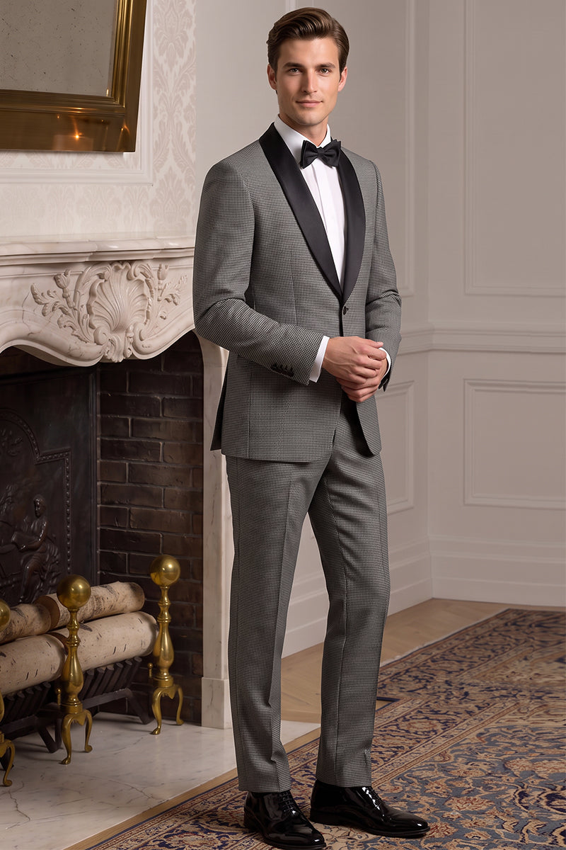 Gray 100% Merino Wool Suit