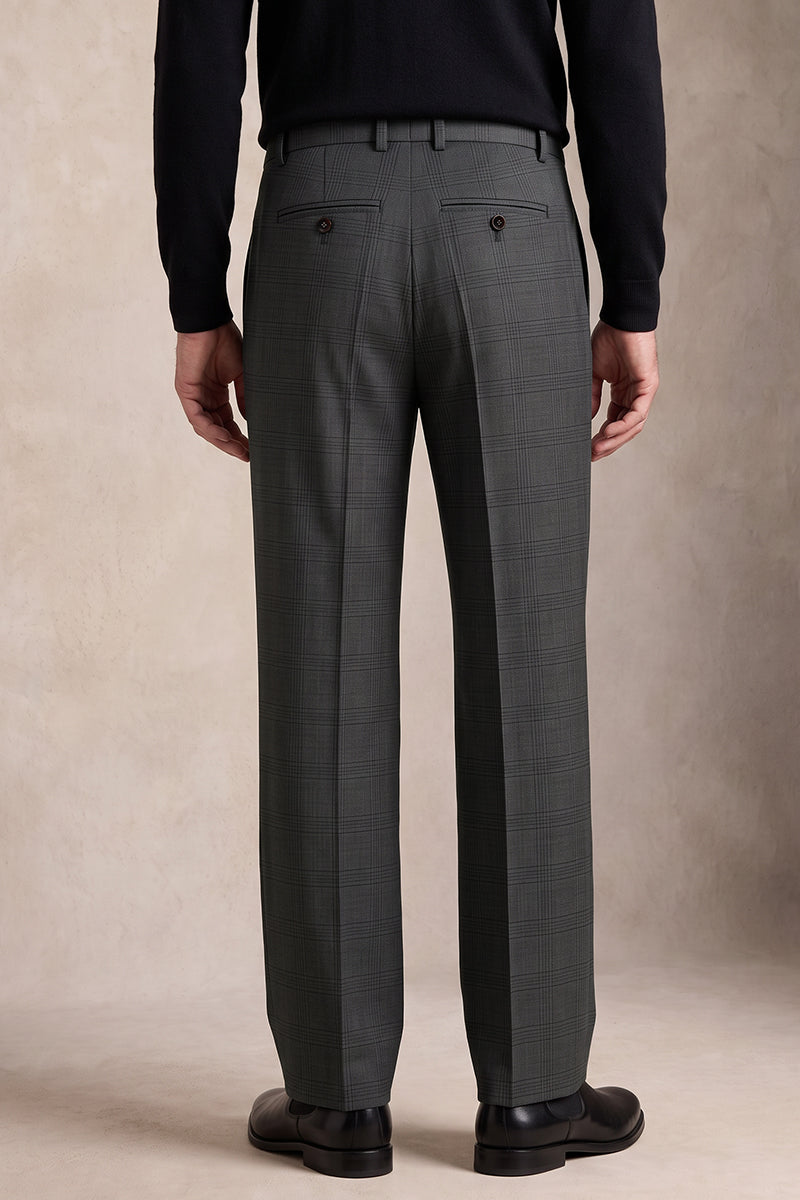 Pantalón de traje de lana gris