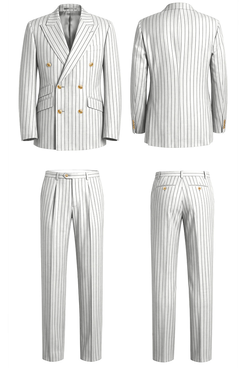 Gray 50% Merino Wool Suit
