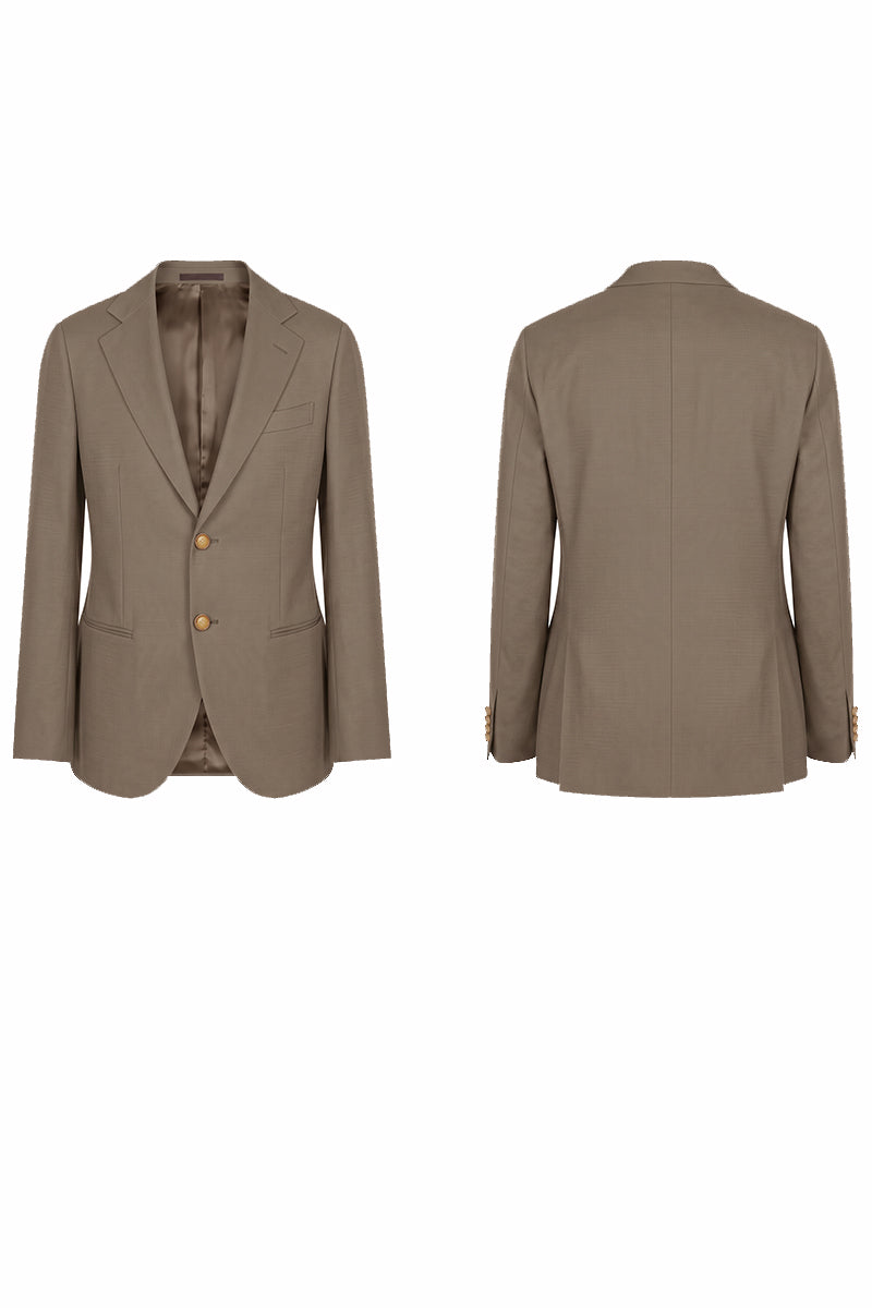 Braune Tencel-Woll-Blazer