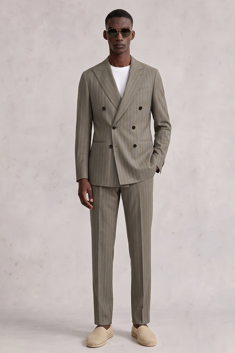 Brown 50% Merino Wool Suit