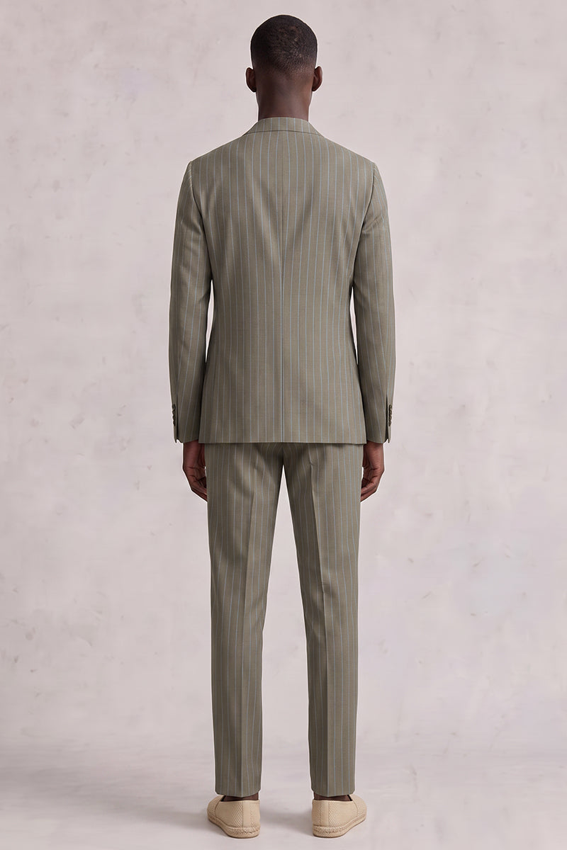 Completo marrone in lana merino