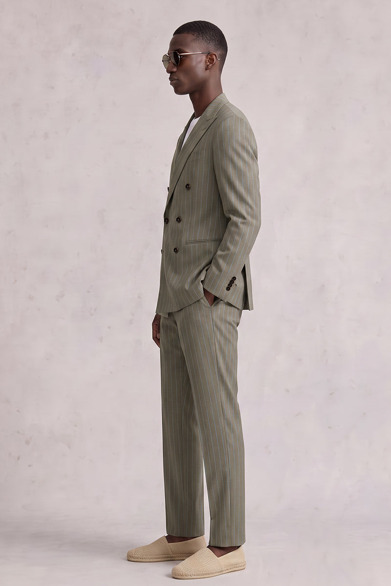 Completo marrone in lana merino