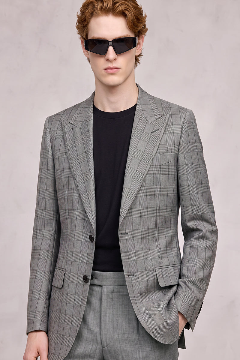 Gray 50% Merino Wool Suit