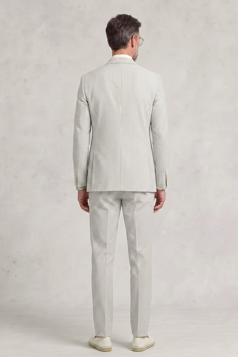 Gray 50% Merino Wool Suit