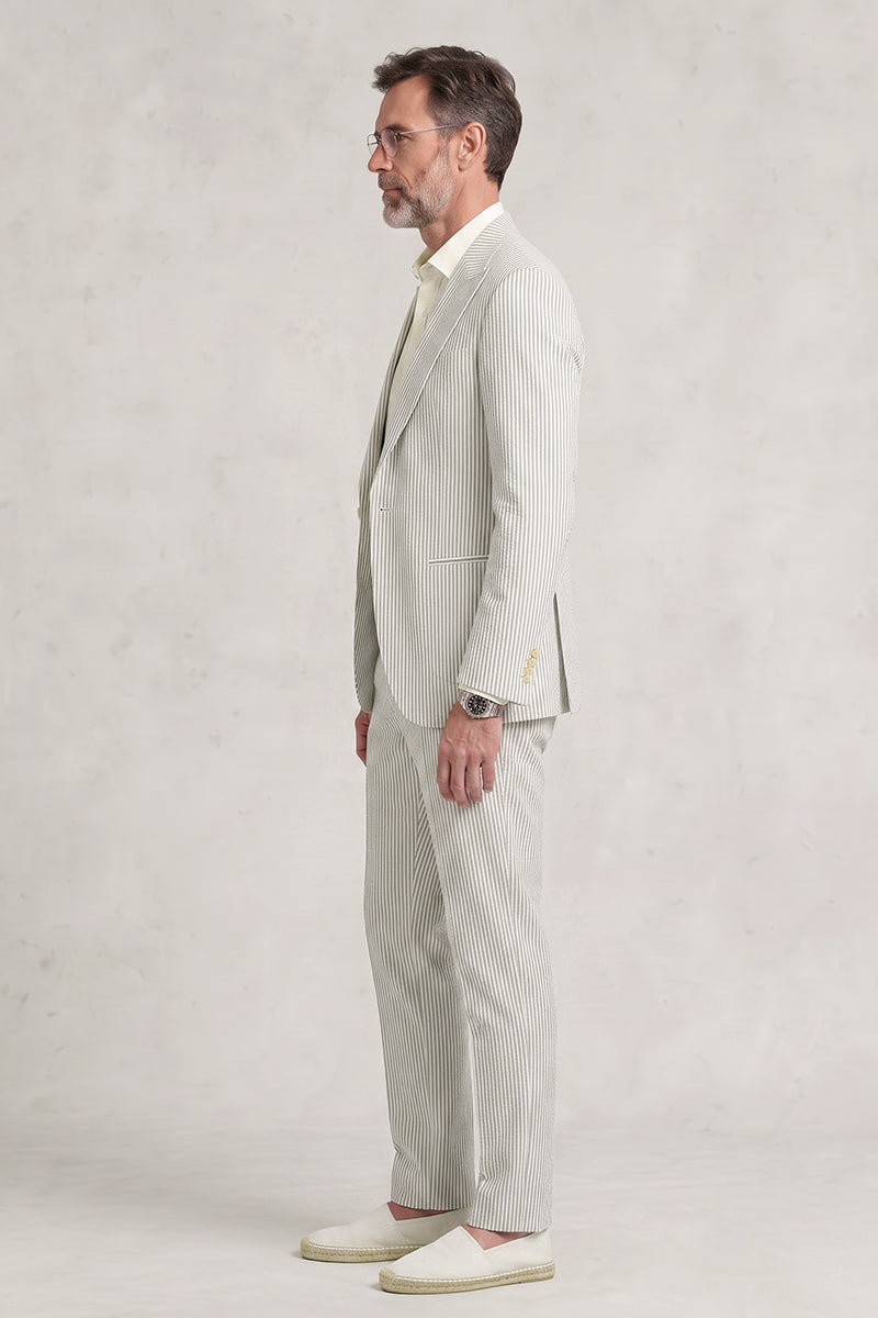 Gray 50% Merino Wool Suit